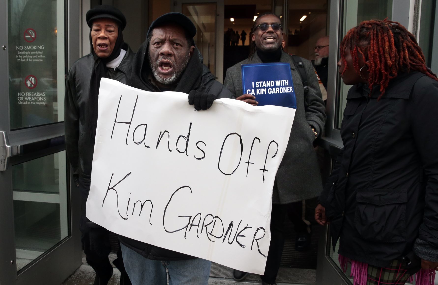Protesters march in Clayton as St. Louis circuit attorney arrives for deposition